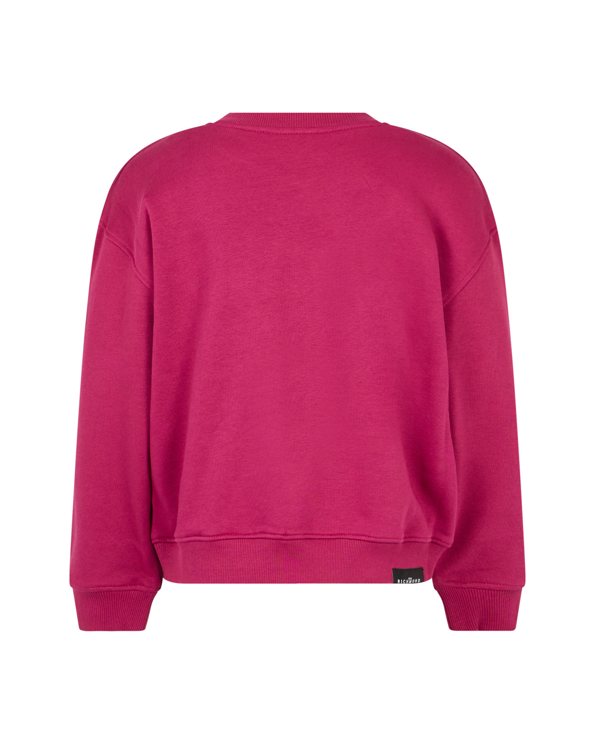 Richmond Junior Completo felpa girocollo e pantaloni con stella logata - Red Plum