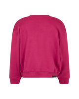 Richmond Junior Completo felpa girocollo e pantaloni con stella logata - Red Plum