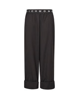 Richmond Junior Pantaloni ampi con elastico logato e fondo risvoltato - Black