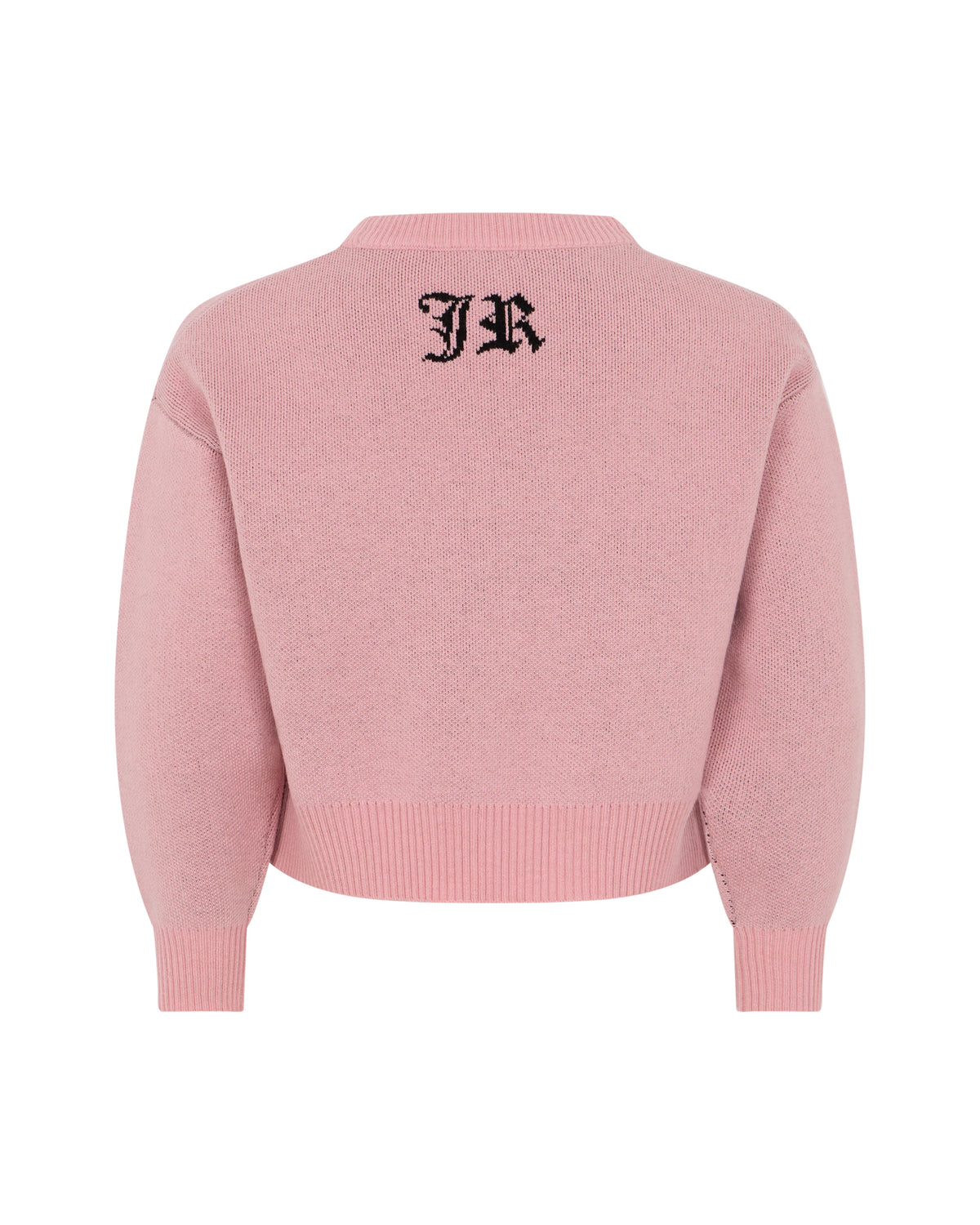 Richmond Junior Maglione corto con scritta Rock n Roll intarsiata - Pink Begonia