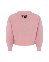 Richmond Junior Maglione corto con scritta Rock n Roll intarsiata - Pink Begonia