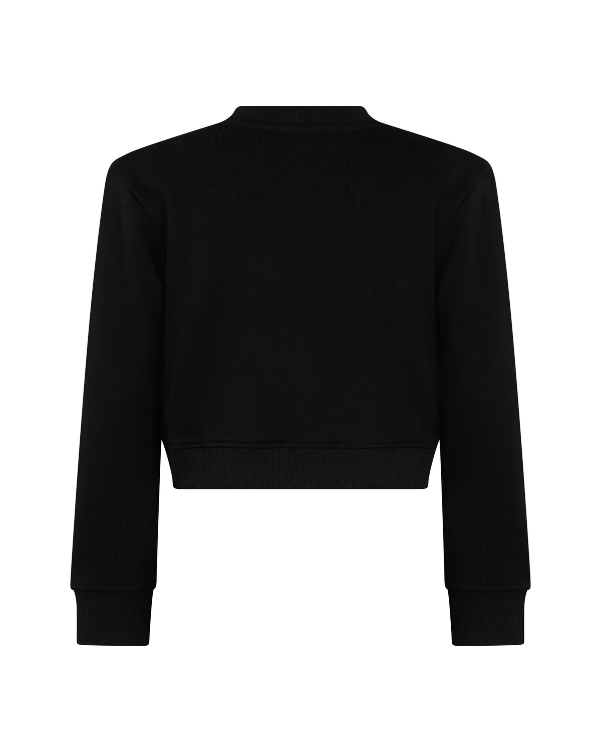 Richmond Junior Felpa corta con lettere gotiche applicate - Black