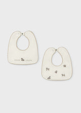 Set 2 bavaglini impermeabili neonato - Grigio