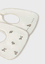 Set 2 bavaglini impermeabili neonato - Grigio