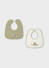 Set 2 bavaglini impermeabili neonato - Laurel