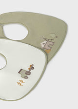 Set 2 bavaglini impermeabili neonato - Laurel