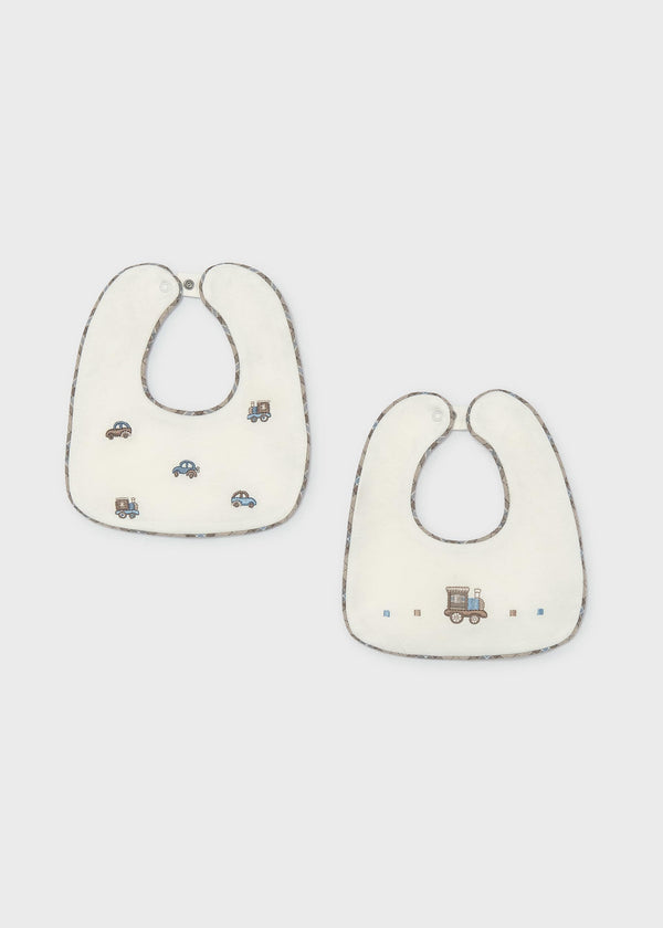 Set 2 bavaglini impermeabili neonato - Bluebell