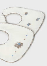 Set 2 bavaglini impermeabili neonato - Bluebell