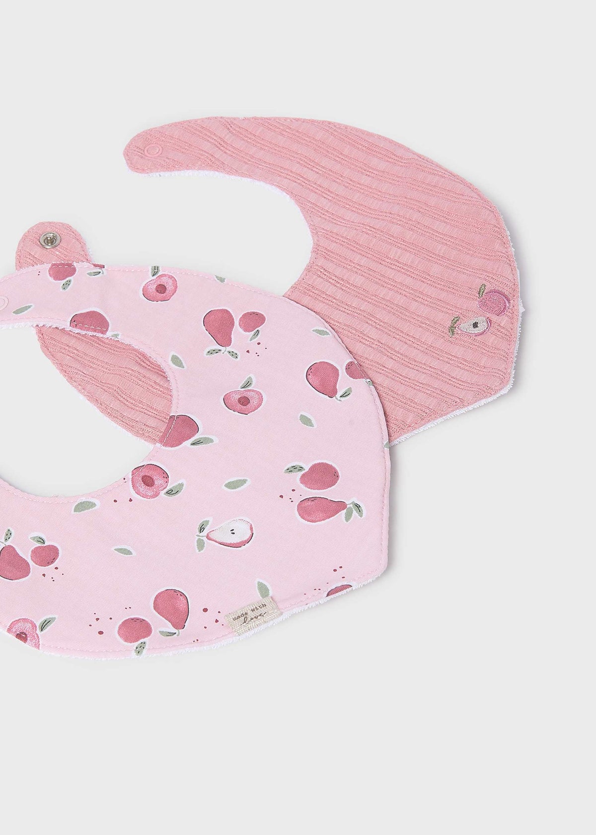Set 2 bavaglini neonati - Rose