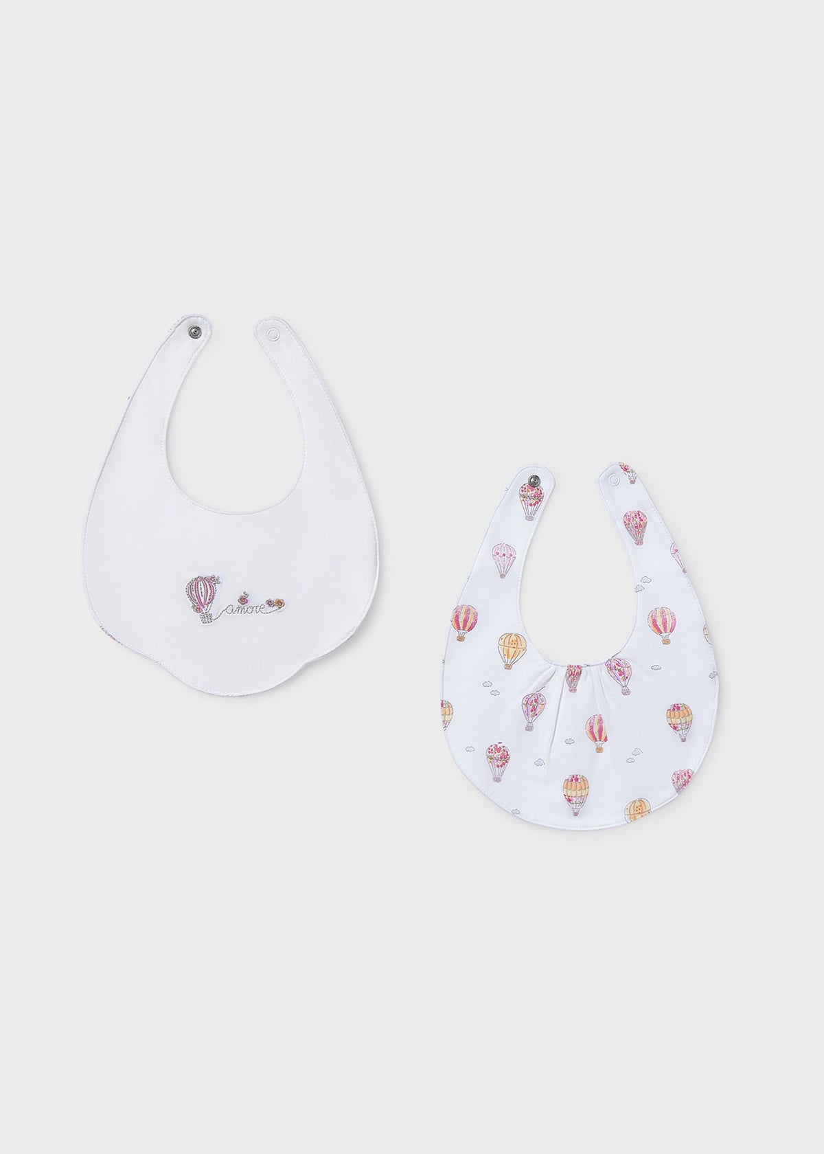 Set 2 bavaglini neonato - Bianco