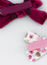 Set 2 fermagli bimba - Framboise
