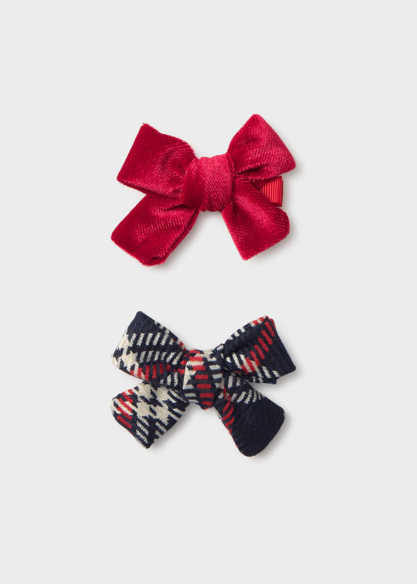 Set 2 fermagli bimba - Rosso