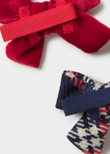 Set 2 fermagli bimba - Rosso