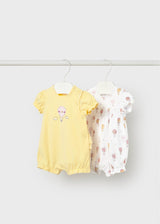 Set 2 pigiami corti neonata - Sunny