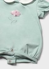 Set 2 pigiami corti ricamati neonata - Acqua