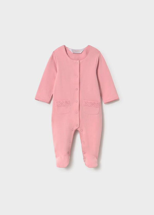 Set 2 pigiami lunghi neonata - Rose