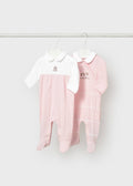 Set 2 pigiamini lunghi neonata - Baby