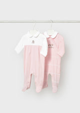 Set 2 pigiamini lunghi neonata - Baby