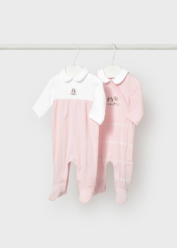 Set 2 pigiamini lunghi neonata - Baby
