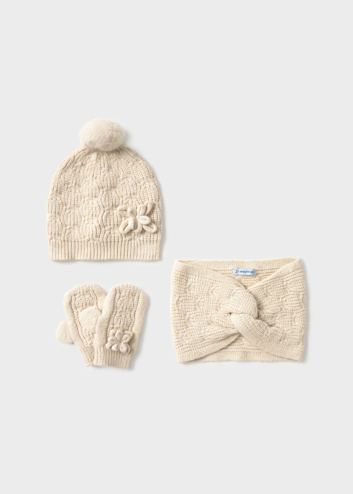 Set 3 pezzi cappello e scalda collo bimba - Vigore