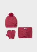 Set 3 pezzi cappello e scalda collo bimba - Mezcla