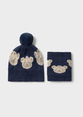 Set cappello e scaldacollo bimbo - Azzurro