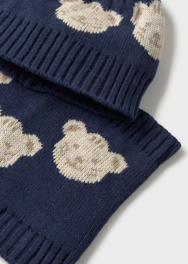 Set cappello e scaldacollo bimbo - Azzurro