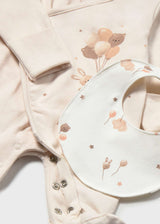 Set pigiama cappello e bavaglino orsetto neonata - Ceramica