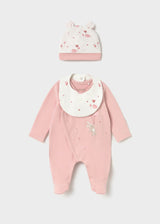 Set pigiama cappello e bavaglino orsetto neonata - Baby