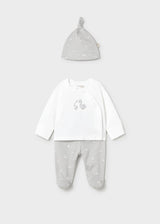 Set regalo completo ghettina neonato - Argento