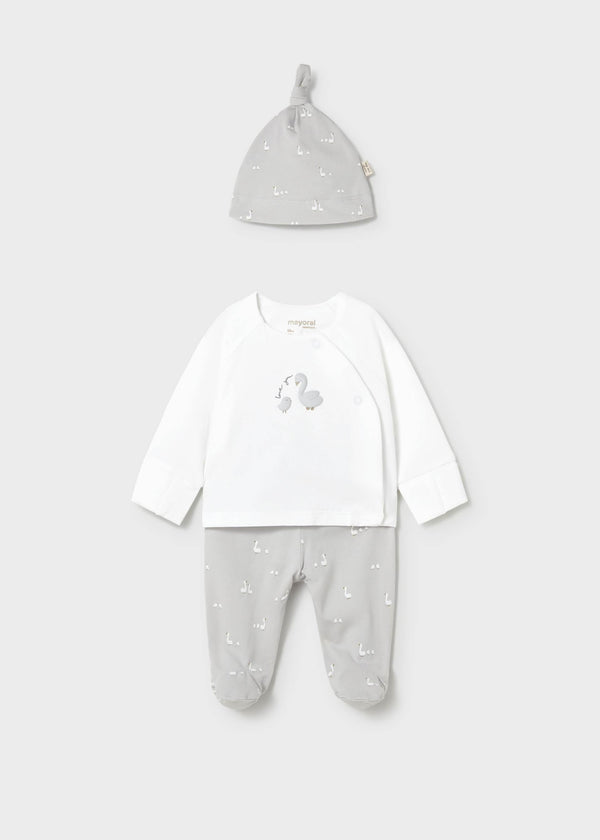 Set regalo completo ghettina neonato - Argento