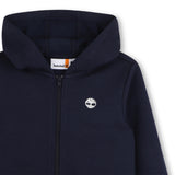 Timberland Kids Felpa con cappuccio e zip - Marine
