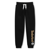 Timberland Kids Pantaloni jogging in felpa con logo - Nero