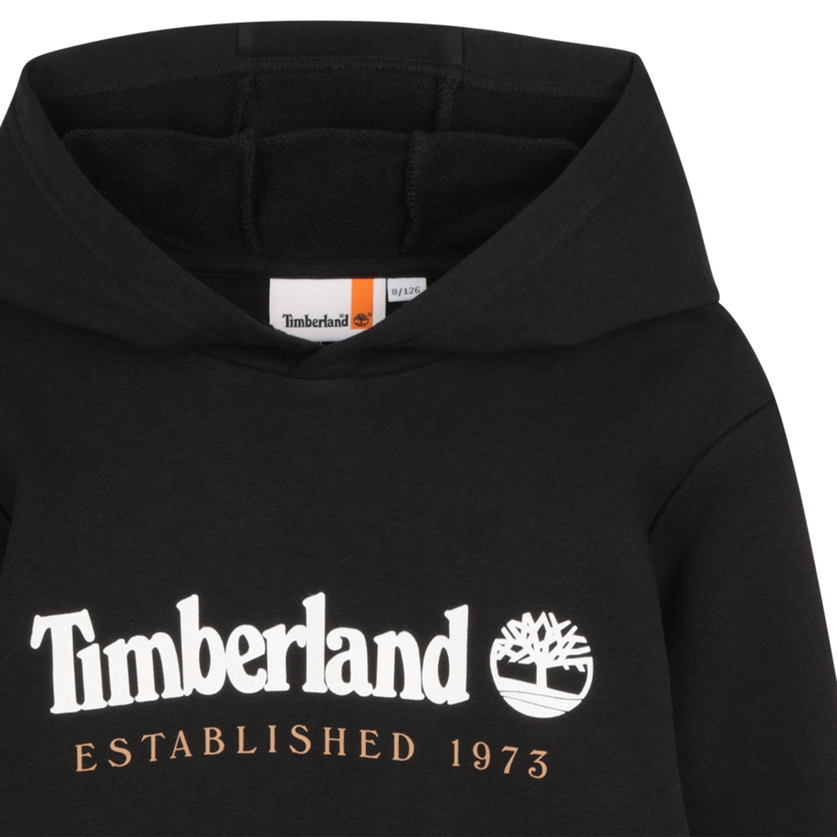 Timberland Kids Felpa con cappuccio e logo - Nero
