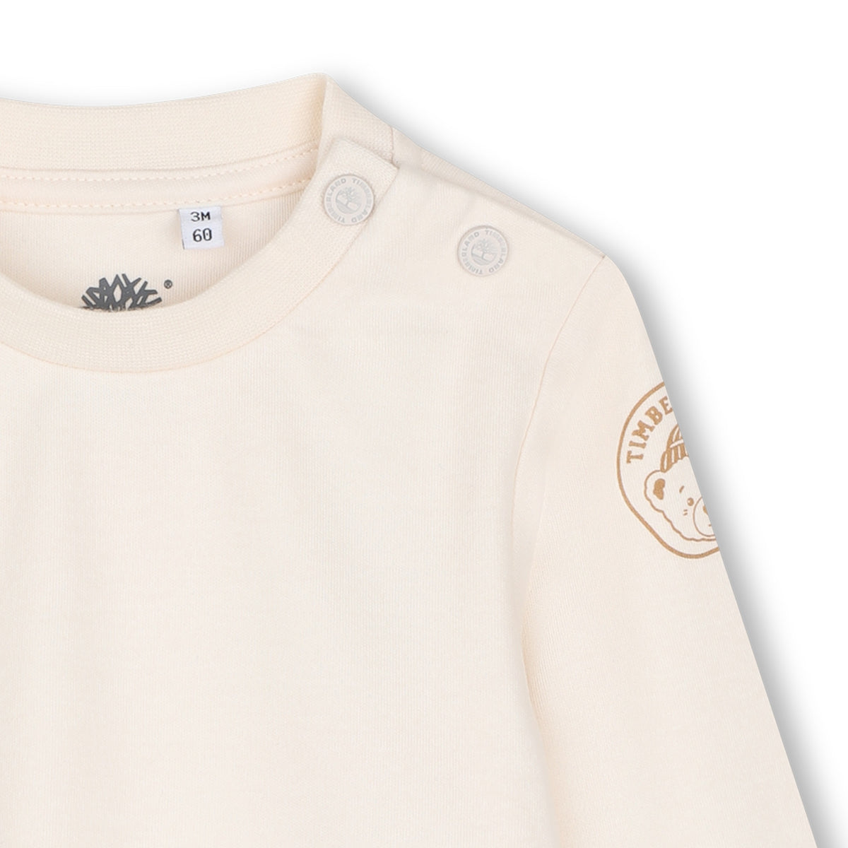 Timberland Kids Set salopette in denim e maglia a maniche lunghe - Grigio mare
