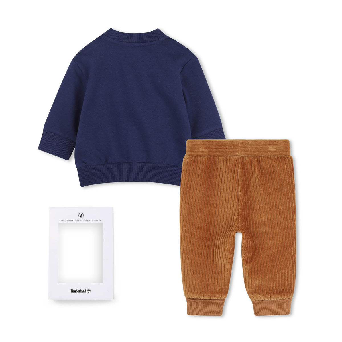 Timberland Kids Set felpa e pantaloni in velluto a coste - Blu medievale