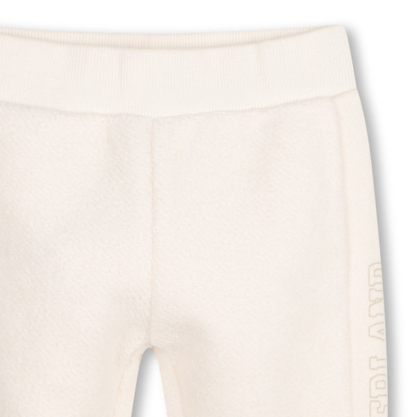 Timberland Kids Pantaloni jogging in cotone biologico - Avorio