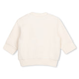 Timberland Kids Felpa in cotone biologico con illustrazione in rilievo - Avorio