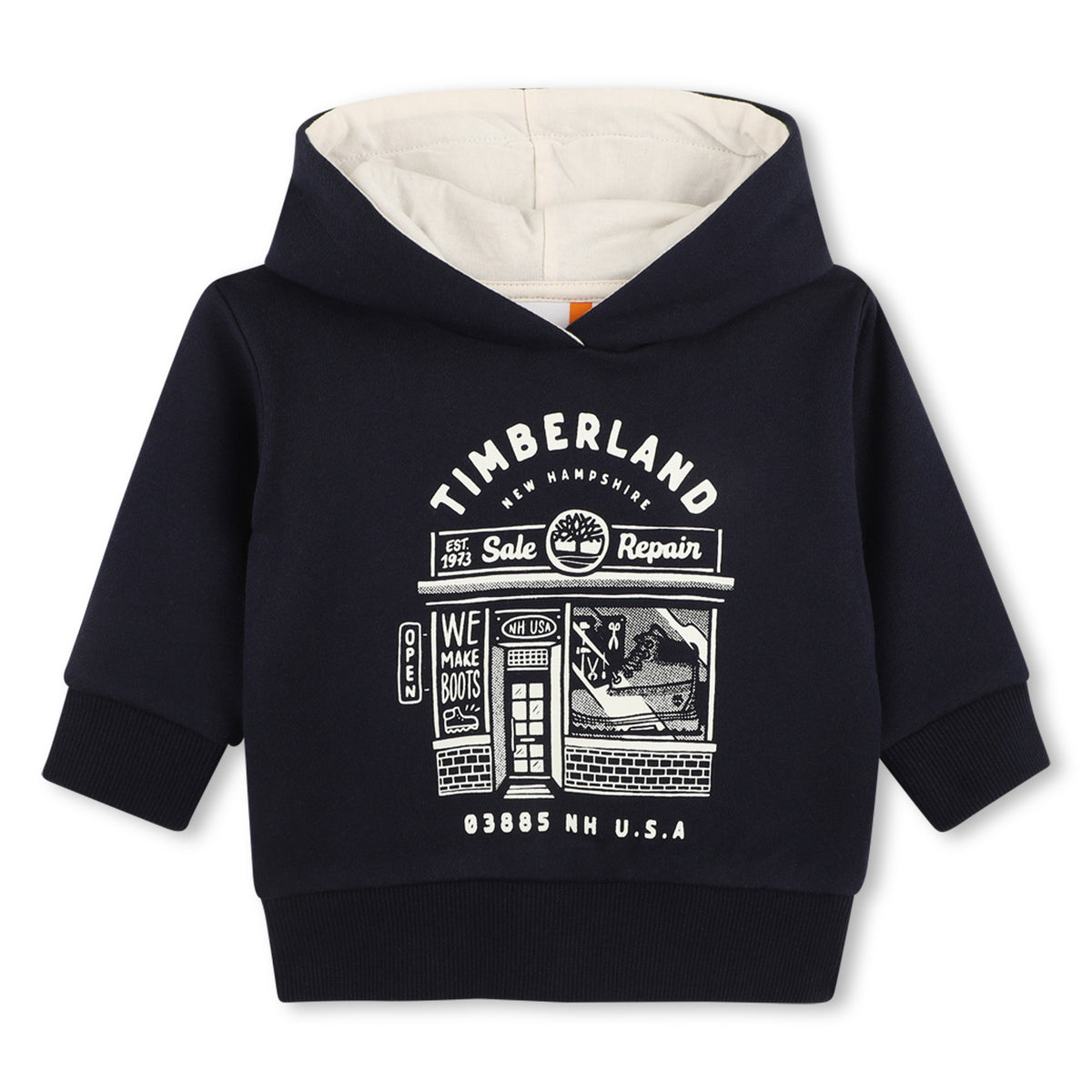 Timberland Kids Felpa con cappuccio e illustrazione - Marine