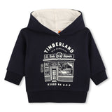 Timberland Kids Felpa con cappuccio e illustrazione - Marine