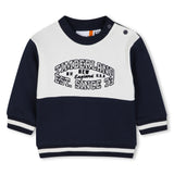 Timberland Kids Tuta con felpa bicolore e pantaloni jogging - Marine