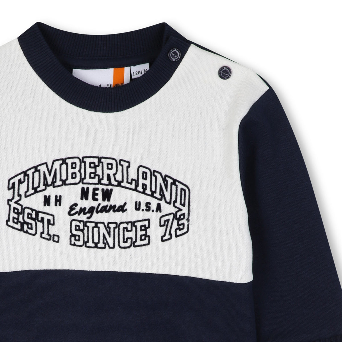 Timberland Kids Tuta con felpa bicolore e pantaloni jogging - Marine