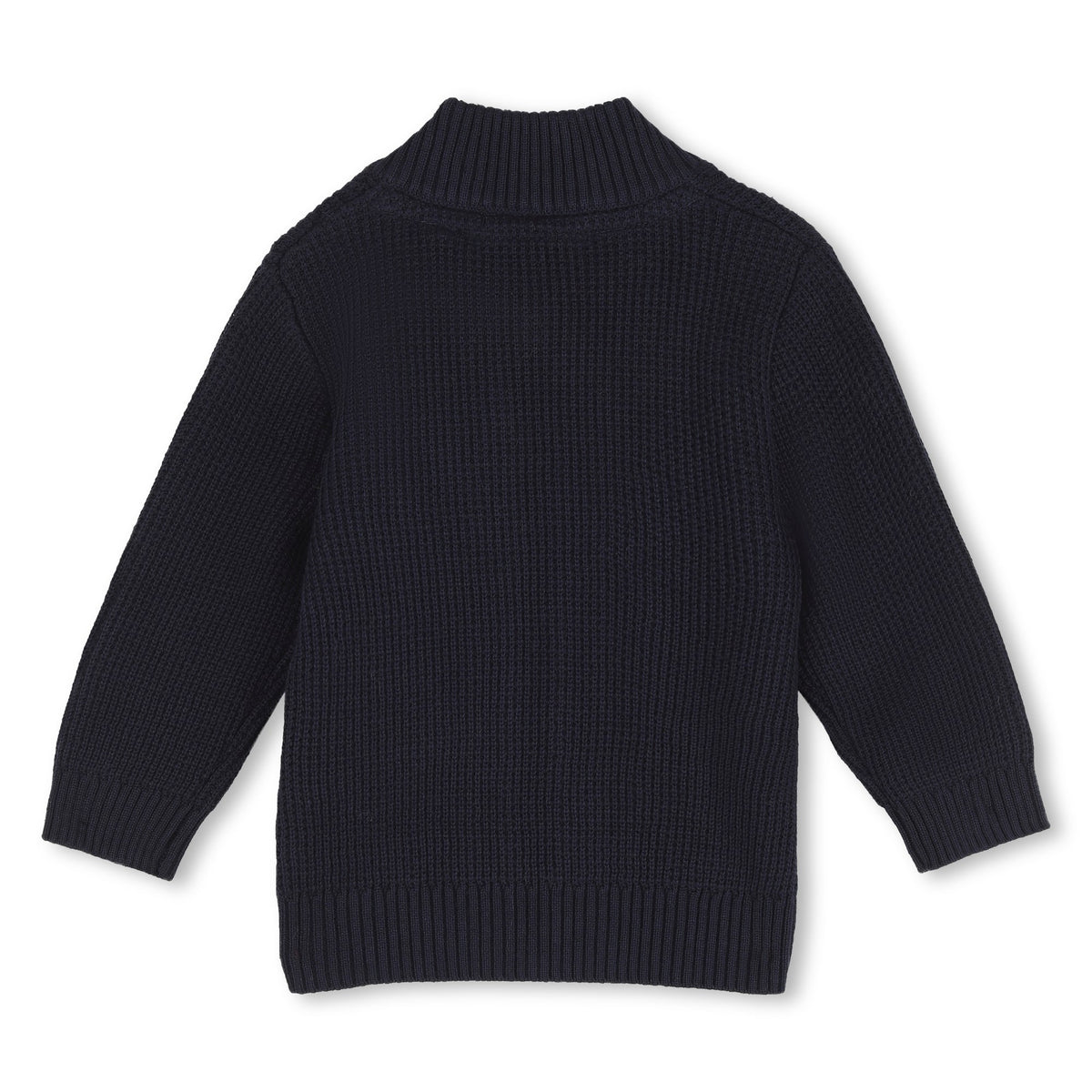 Timberland Kids Cardigan in maglia di cotone con zip - Marine