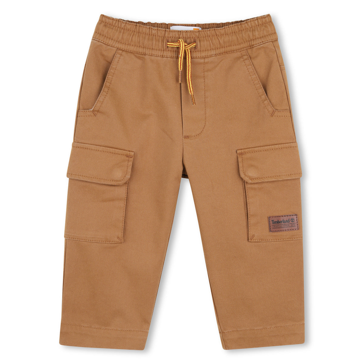 Timberland Kids Pantaloni in twill con tasche laterali - Marrone