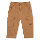 Timberland Kids Pantaloni in twill con tasche laterali - Marrone