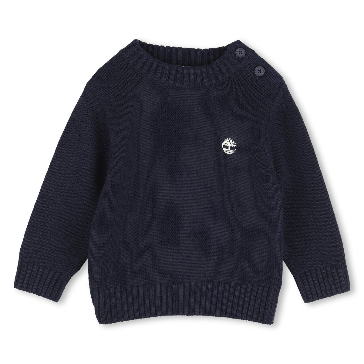 Timberland Kids Maglione in maglia con logo in rilievo - Marine