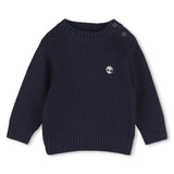 Timberland Kids Maglione in maglia con logo in rilievo - Marine
