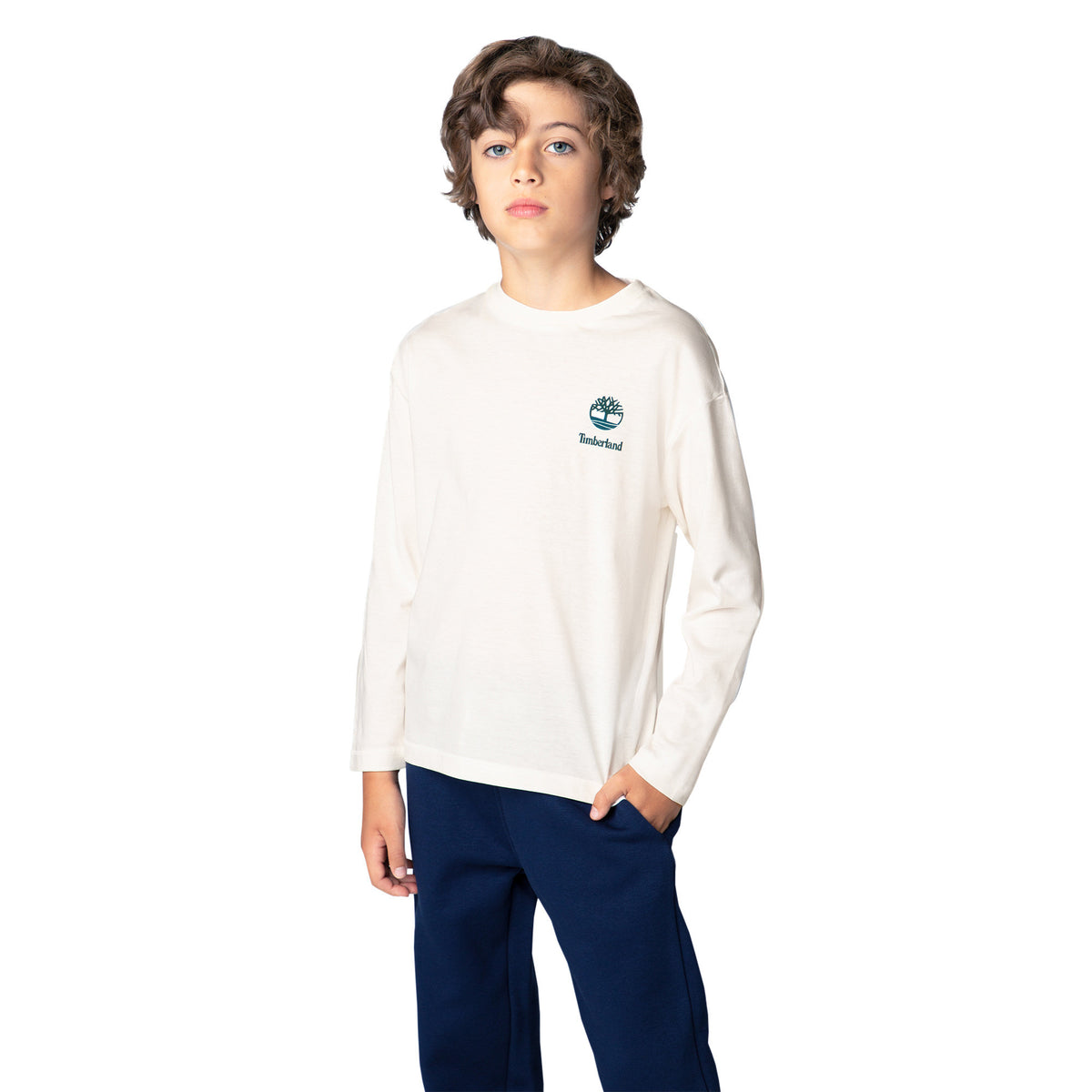 Timberland Kids Set di 2 magliette a maniche lunghe in cotone biologico - Marine