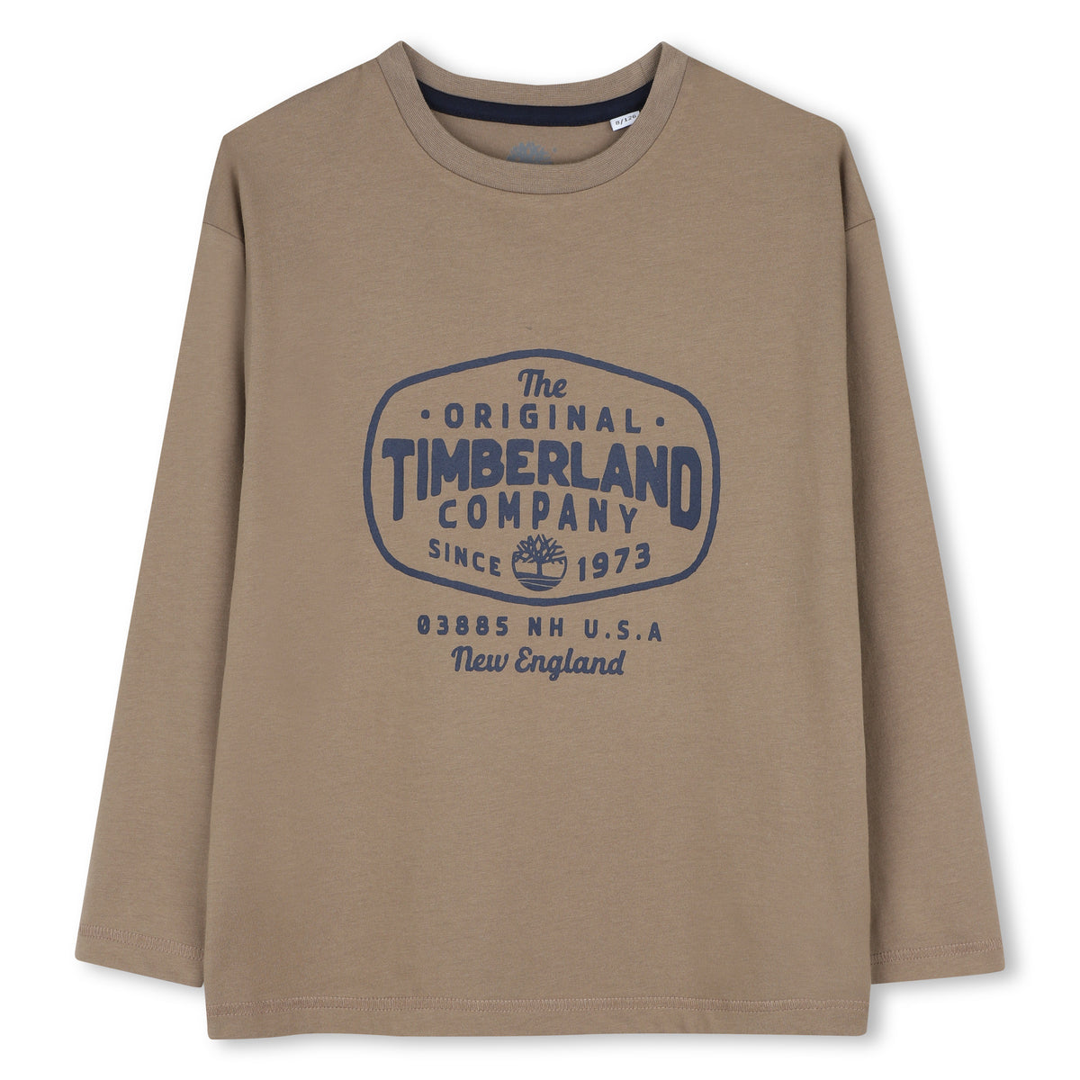 Timberland Kids Maglia a maniche lunghe relaxed fit con logo - Kaki