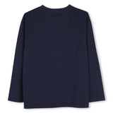 Timberland Kids Maglia a maniche lunghe relaxed fit con logo - Marine